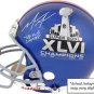 Mario Manningham Autographed Pro-Line Helmet ..SUPER BOWL ..
