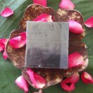 002 Natural Handmade Soap Bamboo Charcoal Square / 100g.