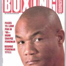 Boxing Illustrated Magazine Feb 1989,Nunn,Chavez,George Foreman,Tyson,Holmes