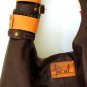 Serendipity leather bag with cuffs hand made in Bali by ELF.