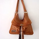 Idaho suede leather bag with tassels hand made in Bali by ELF.