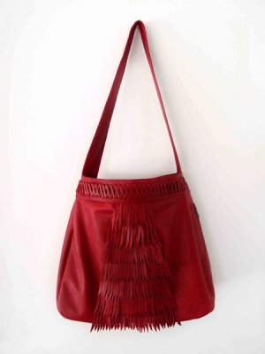 Ocean leather bag hand made in Bali by ELF.