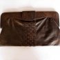 Halcyon woven leather clutch-purse hand made in Bali by ELF