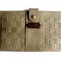 Opulent woven leather wallet hand made in Bali by ELF