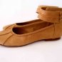 Muse leather ballet flats with cuff hand made in Bali by ELF
