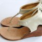 Aphrodite leather wedges hand made in Bali by ELF