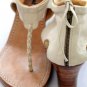 Aphrodite leather wedges hand made in Bali by ELF