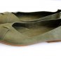 Native casual leather ballet flats with cuff hand made in Bali by ELF