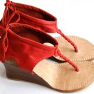 Aphrodite leather wedges hand made in Bali by ELF