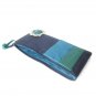 Enchanted Royal Blue Zippered Silk Clutch