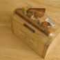 NEW HANDCRAFTED NATURAL WOODEN TREASURE CHEST - MONEY BOX WITH A SECRET LOCK