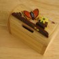 NEW HANDCRAFTED NATURAL WOODEN TREASURE CHEST - MONEY BOX WITH A SECRET LOCK