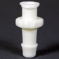 Female Luer Lock Thread to Barb, 3/16" ID tubing - White Nylon