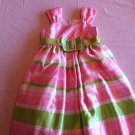 Bonnie Jean Size 5 Pink/Green/White Dress