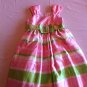 Bonnie Jean Size 5 Pink/Green/White Dress