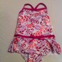 Girls Penelope Mack Size 2T Pink/ White Floral UPF 50