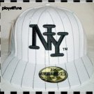 New York Fitted Embroidered Baseball Cap - Size Large