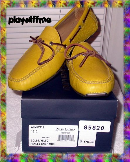 ralph lauren yellow boots