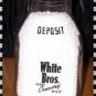 Vintage White Bros Milk Bottle - 1/2 Pint - Black Pyro