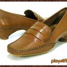 Modellista Camel Tan Leather Loafers - Women's Size 6.5 Medium