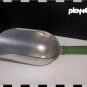 Vintage LARGE Aluminum Scoop With Green Wooden Handle