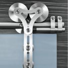 Heavy Duty Barn Style  Glass Sliding Door Hardware With Free Shipping