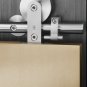 Brushed Stainless Steel Sliding Door Hardware For Wood Door with Free Shipping( 98.4" track)