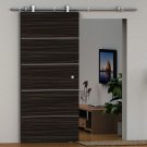 Brushed Stainless Steel Barn Wood Door Hardware With Free Shipping