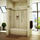 Brushed Stainless Steel Frameless Sliding Shower Door Hardware