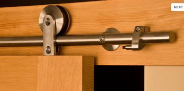 Brushed Stainless Steel Barn Wood Door Hardware With Free Shipping