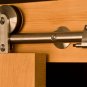 Brushed Stainless Steel Barn Wood Door Hardware With Free Shipping