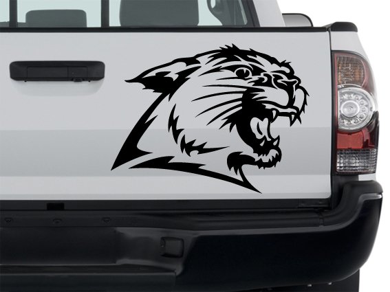 Wild Cat Custom Made Vinyl Sticker Decal, Car Decal, Bumper Sticker ...