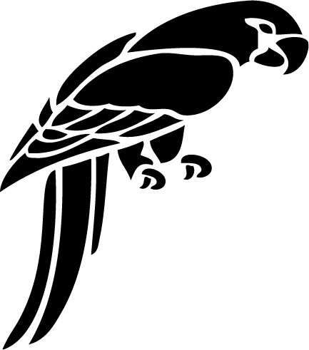 Parrot Custom Vinyl Sticker Decal 001, Car Decal, Bumper Sticker ...