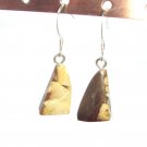 yellow jasper dangle french hook earrings #201 yellow jasper dangle french hook earrings #201