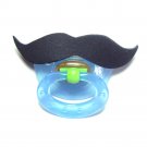 Black mustache pacifier 6 to 18 months #404