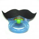 Black mustache pacifier 0 to 6 months #405
