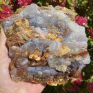 Fire Agate Rough Mineral Specimen Slaughter Mountain 2.9 Pounds SLM049