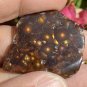 Fire Agate Rough Aguascalientes Mexico Windowed Gemstone 69 Carats MXW025