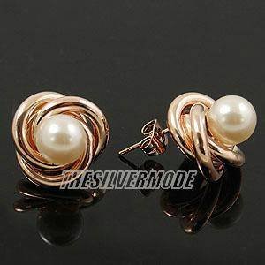 18K Rose GP Earring