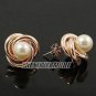 18K Rose GP Earring