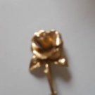18k GP Rose Brooch