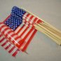 12 - Plastic American Flags