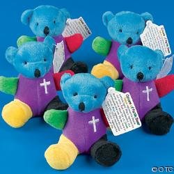 One Rainbow Plush Bear