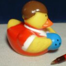 Bowling Rubber Ducky - Male with Ball