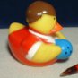 Bowling Rubber Ducky - Male with Ball