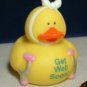 Get Well Rubber Ducky - with Crutches