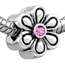 Daisy Blossom w/ Pink CZ Crystal  023