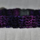 Shadow- Unique handmade purple crochet Cat collar - breakaway adjustable safety cat collar