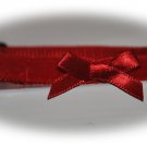 Annie - Red velvet cat collar w /bow