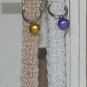 Ellie- Ultra soft - Breakaway adjustable white glitter cat collar - unique handmade crochet design
